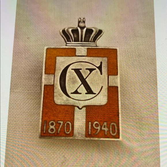Georg Jensen Sterling Enamel Pin | Accessories | Mens Danish Crown ...